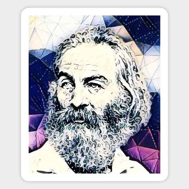 Walt Whitman Portrait | Walt Whitman Artwork 14 Magnet by JustLit